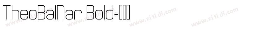 TheoBalNar Bold字体转换